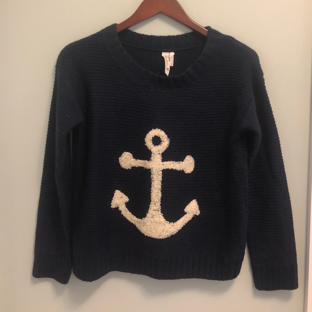 Textured Anchor Sweater